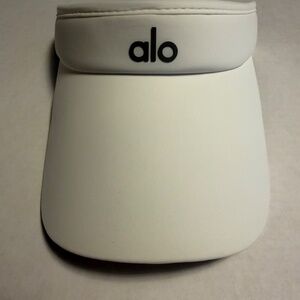 ALO extended bill visor with sweatband White